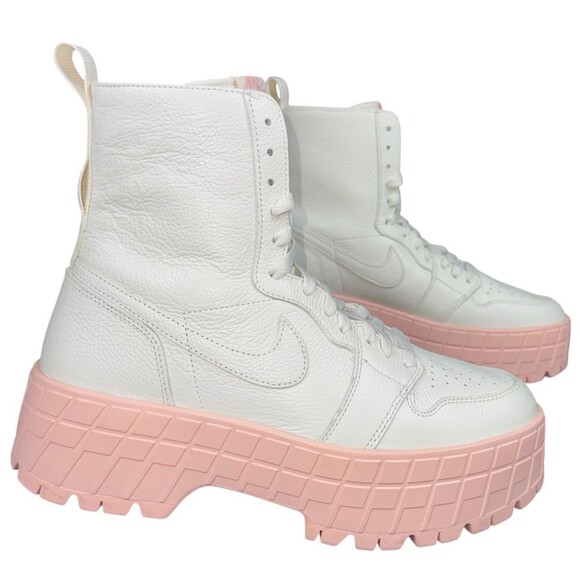 Air Jordan 1 Brooklyn Womens Size 12 Sneaker Boots Sail Legend Pink FJ5737-116 - Picture 3 of 9